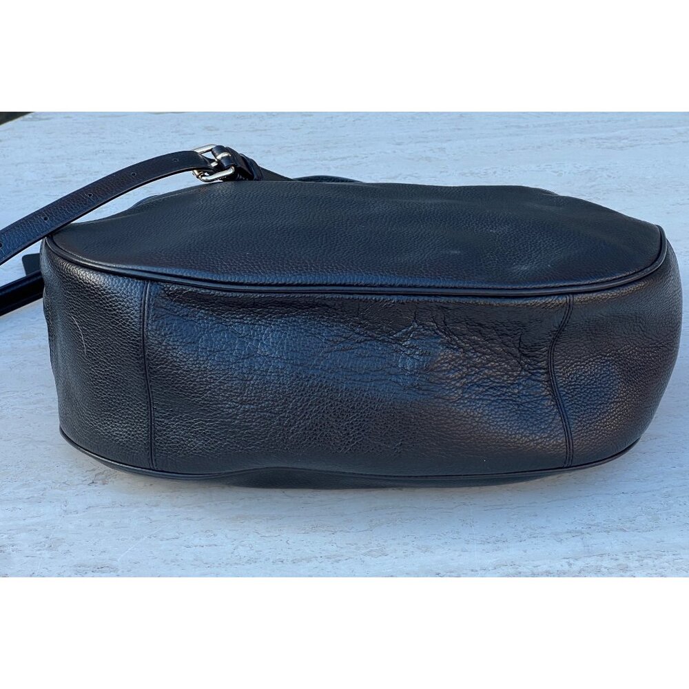 Coach Black Pebbled Leather Harley Hobo Crossbody Bag with Tag Adjustable Strap - Picture 9 of 16